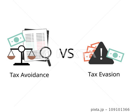 Tax evasion and tax avoidance comparison for legality of avoiding tax Tax evasion and tax avoidance comparison for legality of avoiding tax 109101366