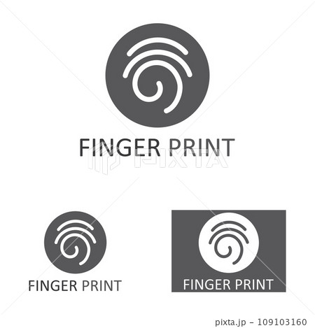 fingerprint icon, with simple and modern logo graphic art design. fingerprint icon, with simple and modern logo graphic art design. 109103160