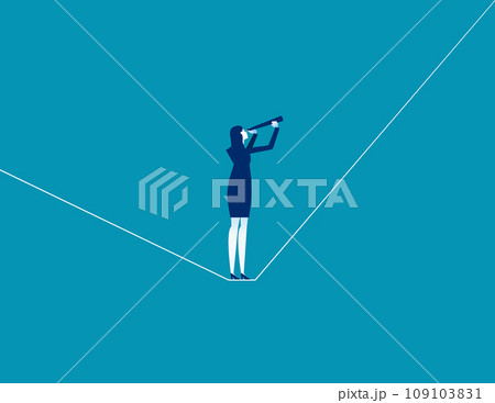 Leader searching for opportunity. Business profit vector illustration 109103831