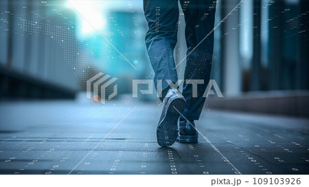 デジタルの世界で成功したビジネスリーダー、DX サイバーセキュリティ、インターネット安全のイメージ デジタルの世界で成功したビジネスリーダー、DX サイバーセキュリティ、インターネット安全のイメージ 109103926