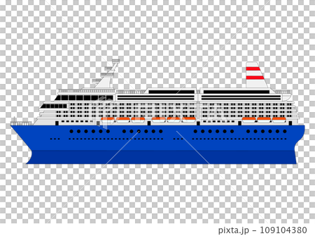豪華遊輪離開港口 109104380