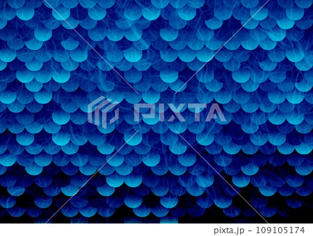 和紙鱗模様青 109105174