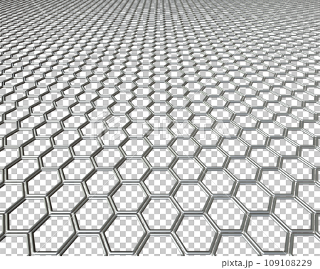 3DCG《六角形磁磚/牆地板》背景/無限平面 109108229