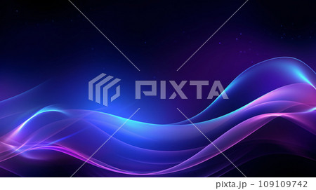 line neon smooth background generative ai 109109742