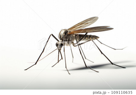 Mosquito isolated on white background 109110635