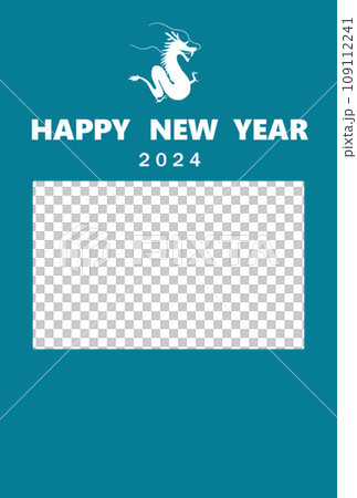 龍年相框新年賀卡立式簡約 109112241
