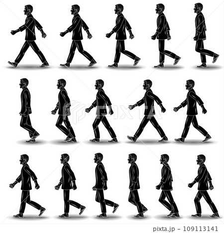 Set of different poses. 109113141