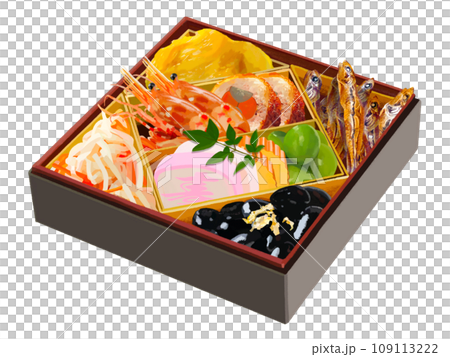 Osechi cuisine (two-tiered double box) 109113222