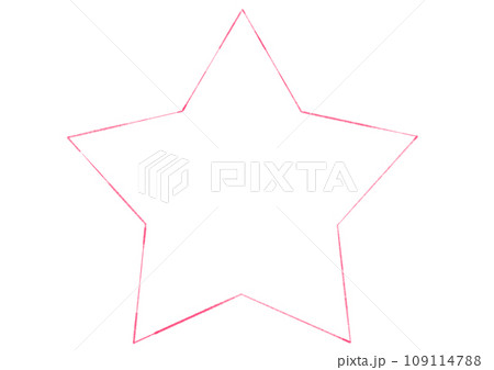 シンプルな手描きの星 シンプルな手描きの星 109114788