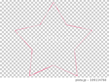 シンプルな手描きの星 シンプルな手描きの星 109114788