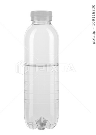 Plastic bottle half filled with water isolated on the white background. File contains clipping path. Plastic bottle half filled with water isolated on the white background. File contains clipping path. 109116830