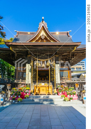 宮城県仙台市宮城野区の榴岡天満宮 拝殿 宮城県仙台市宮城野区の榴岡天満宮 拝殿 109116968