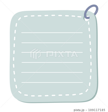 cute pastel digital planner goodnotes sticker sticky memo paper banner Blank schedule. Bookmarks. Colorful notepaper for kids 109117185