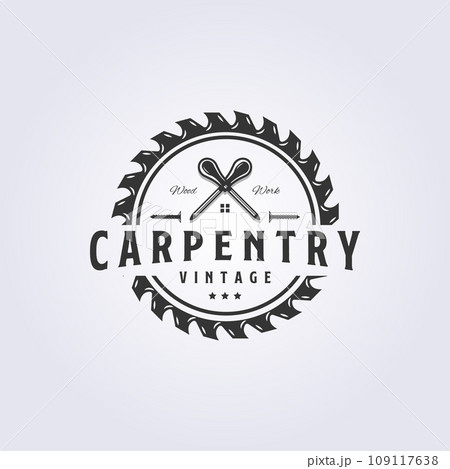 screwdriver house of carpentry logo vector illustration design 109117638