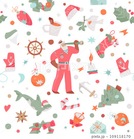 Christmas Seamless Pattern Christmas Seamless Pattern 109118170