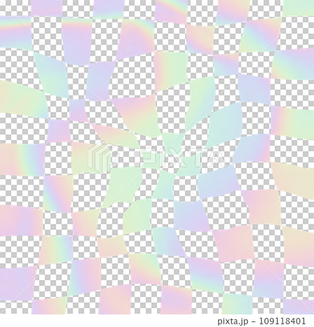 checkered checker chess pattern hologram retro groovy y2k psychedelic checkerboard Funky hippie 109118401