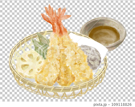 水彩の天ぷら01_3のイラスト素材 [109118826] - PIXTA