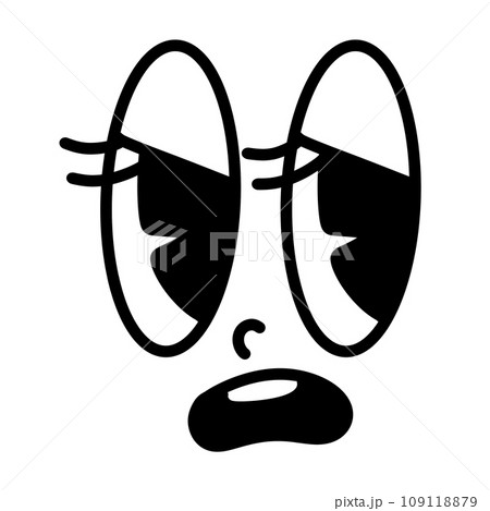 Eye smile emotion groovy face retro smiley cute cartoon emotion emoji doodle Eye smile emotion groovy face retro smiley cute cartoon emotion emoji doodle 109118879