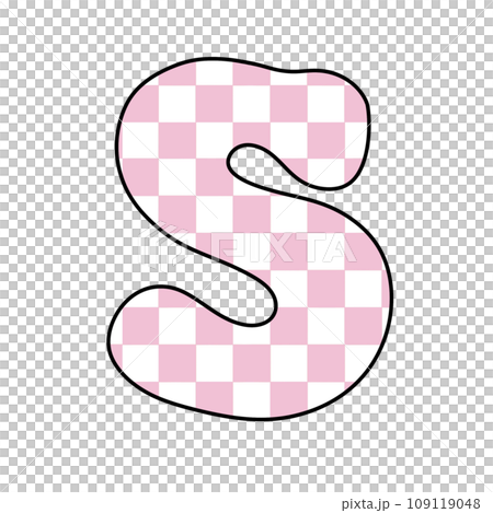 Pink Groovy checkered chess letter alphabet groovy retro font valentine vintage y2k 109119048