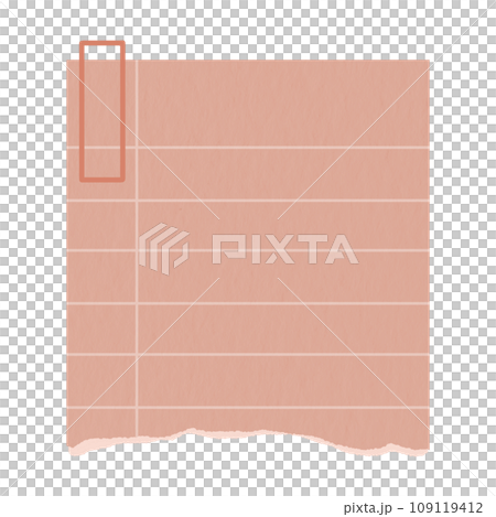 Cute blank square paper note digital planner sticky note banner to do list or memo message notepads paper sheet notepaper pastel pink for goodnote 109119412