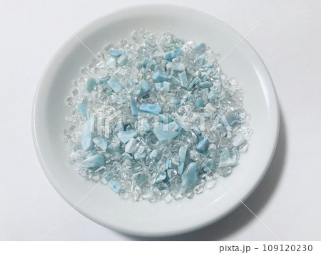 水晶とラリマーのさざれ石 水晶とラリマーのさざれ石 109120230