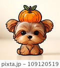 頭にみかんシリーズ　ヨークシャーテリアちゃん 109120519
