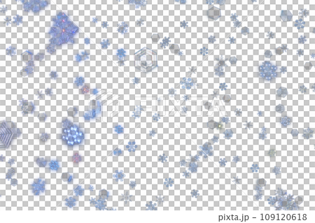 空から降ってくる透明な雪の結晶 空から降ってくる透明な雪の結晶 109120618