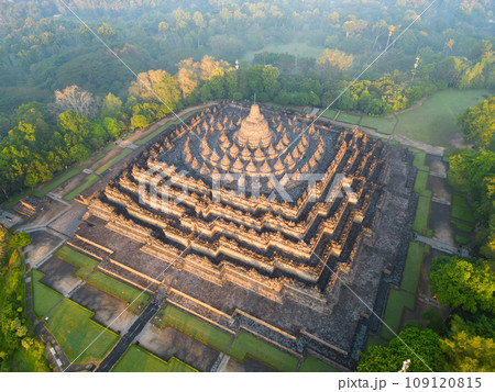 Borobudur is the largest Buddhist temple in the world. Java, Indonesia  109120815