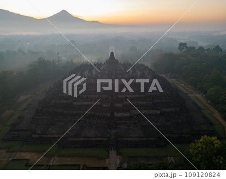 Borobudur is the largest Buddhist temple in the world. Java, Indonesia  109120824