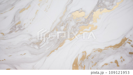 White marble with gold veins and inclusions White marble with gold veins and inclusions 109121953
