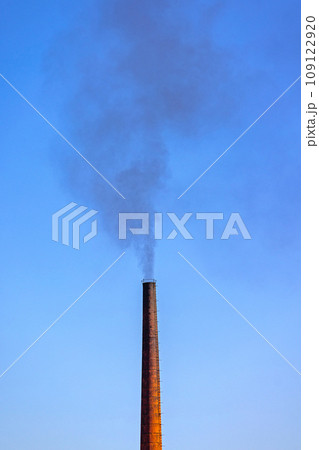 Black Smoke Bricks Chimney 109122920