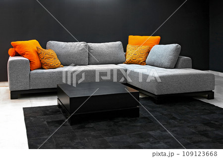 Dark living room Dark living room 109123668
