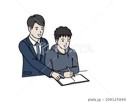 家庭教師、塾、予備校、教える先生 109125849