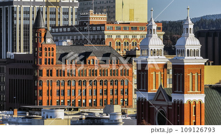 spokane washington downtown center church cathedral 109126793