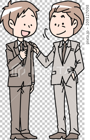 上司に認めてもらう男性社員 109127098