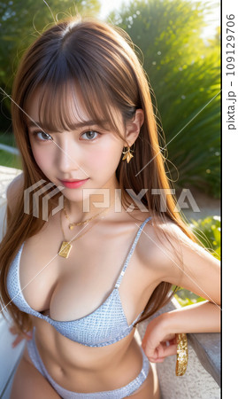 美しい水着の女性 109129706