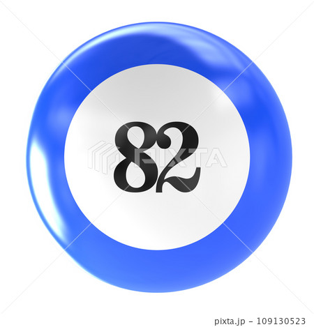number ball 3d render 109130523