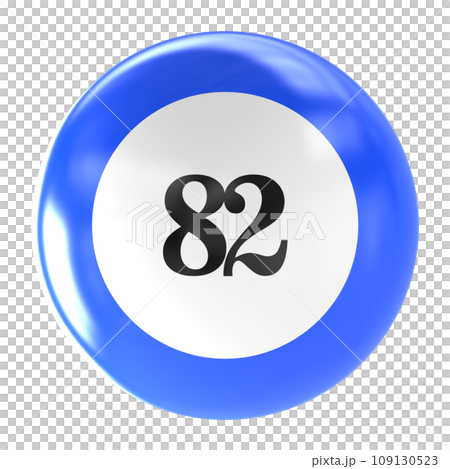 number ball 3d render 109130523