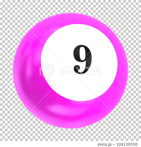 number ball 3d render number ball 3d render 109130550