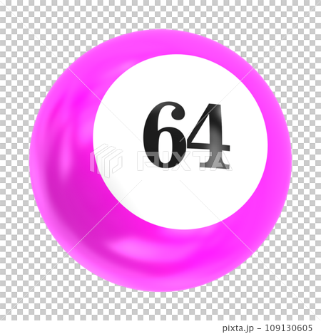 number ball 3d render number ball 3d render 109130605