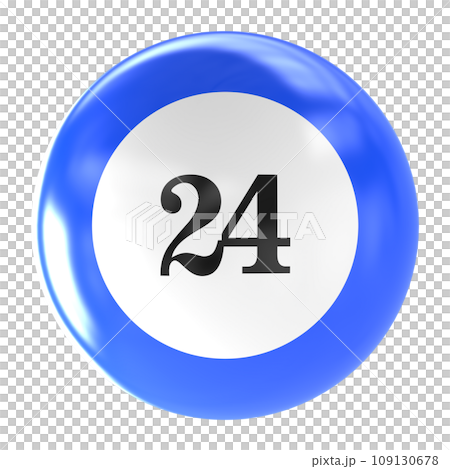 number ball 3d render 109130678