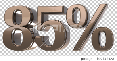 Font With Number 3D Render 109131428