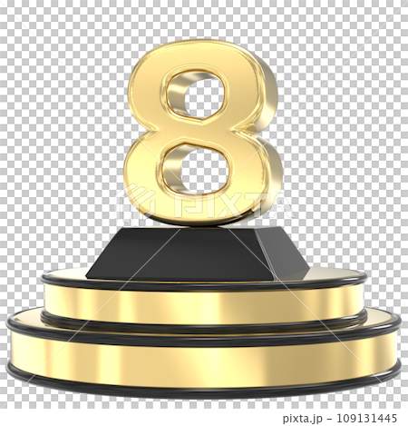 Font With Number 3D Render 109131445