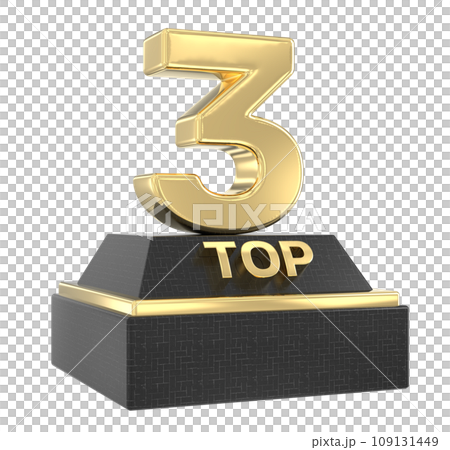 Font With Number 3D Render 109131449