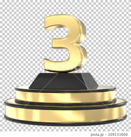 Font With Number 3D Render 109131608