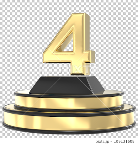 Font With Number 3D Render 109131609
