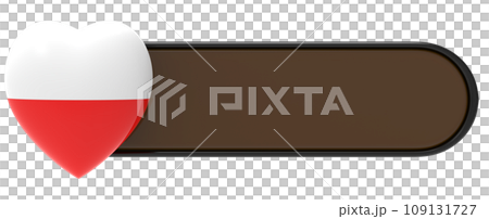 square icon glossy red heart on a white background 109131727