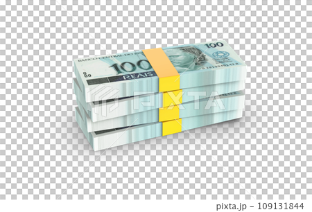 packs of dollars isolated on white background 109131844