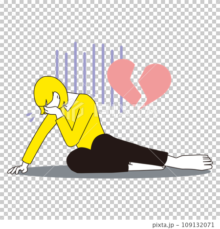 Woman falling down, catastrophe, bare feet Woman falling down, catastrophe, bare feet 109132071