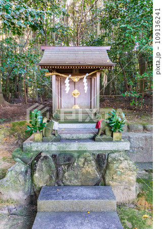 奈良県生駒郡三郷町の龍田大社　三室稲荷神社 109136241